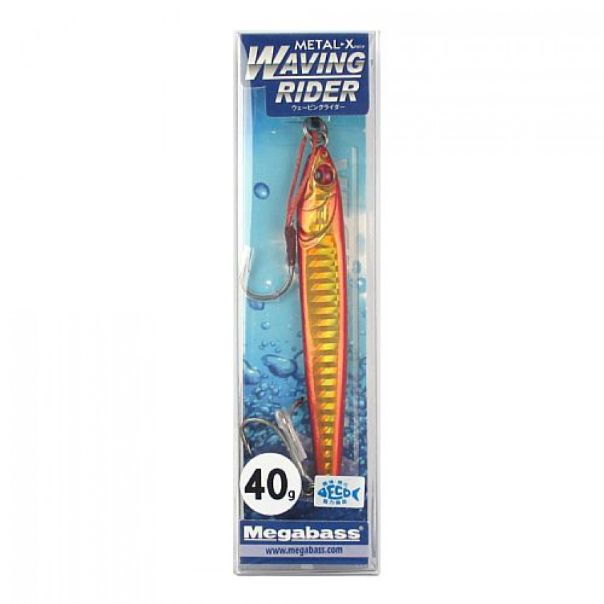 MEGABASS METAL-X WAVING RIDER 40G G DOUBLE AKAKIN